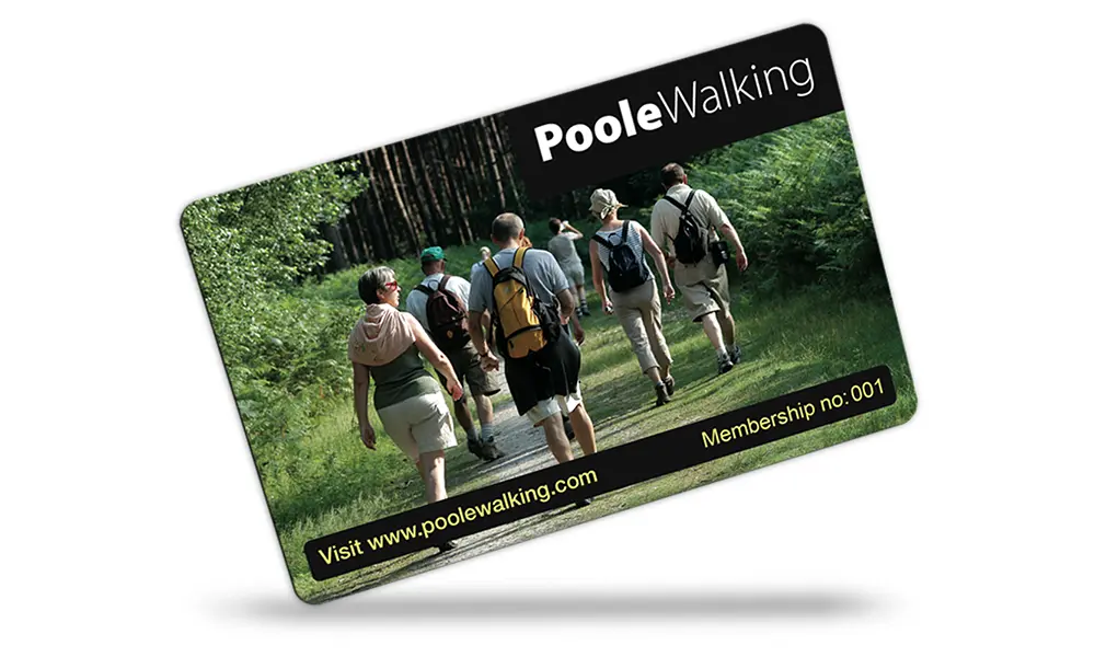 walking club membership cards