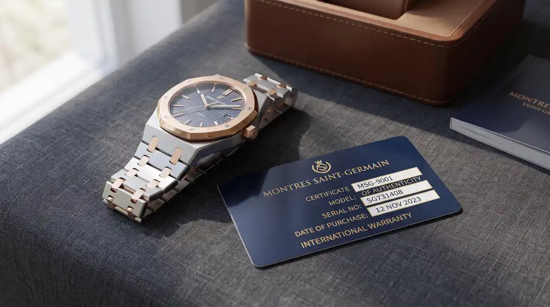 warranty authenticity card example