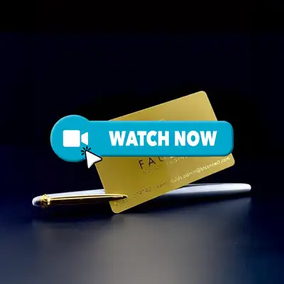 Faulds - Metallic gold plastic card